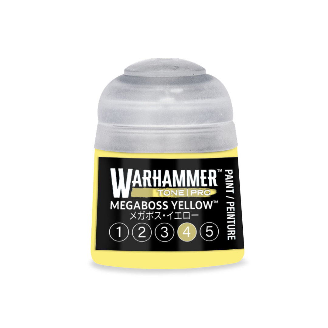 Warhammer Tone Pro: Megaboss Yellow 4 (12 ml) paint pot
