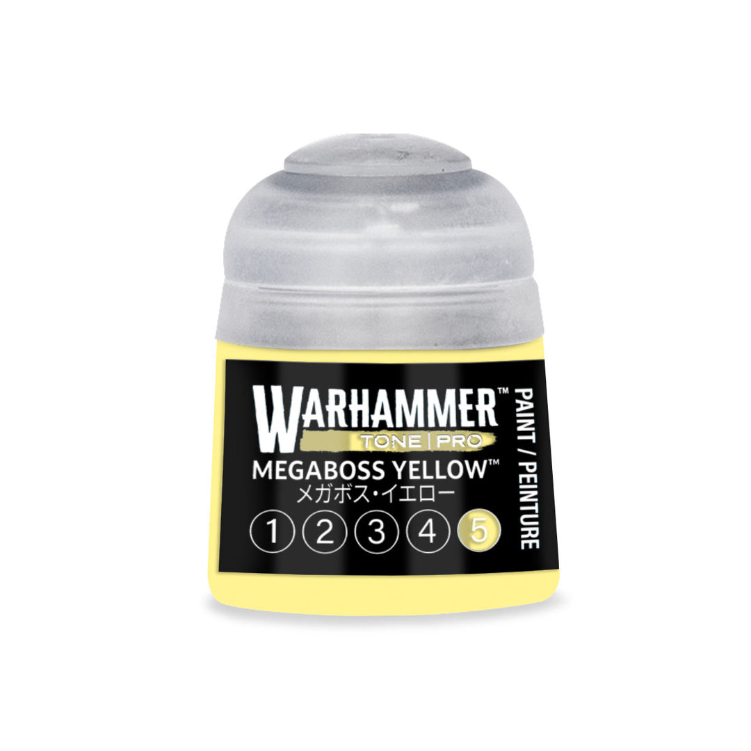 Warhammer Tone Pro: Megaboss Yellow 5 (12 ml) paint pot