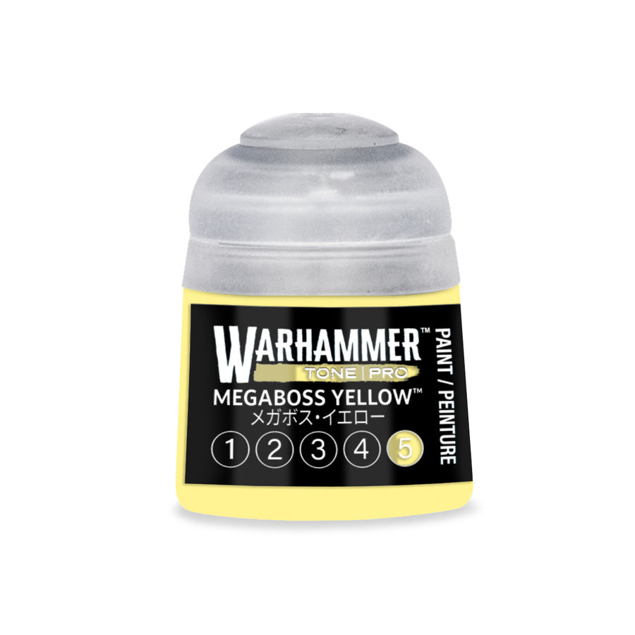 Warhammer Tone Pro: Megaboss Yellow 5 (12 ml) paint pot