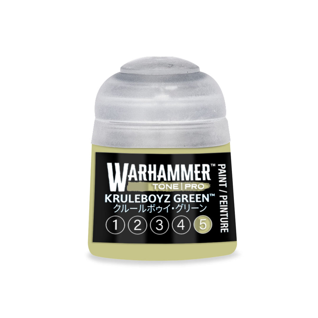 Warhammer Tone Pro: Kruleboyz Green 5 (12 ml) paint pot