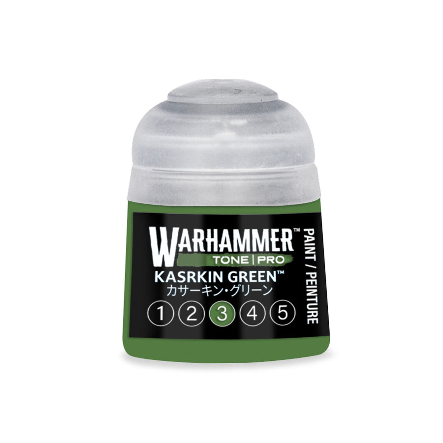 Warhammer Tone Pro: Kasrkin Green 3 (12 ml) paint pot