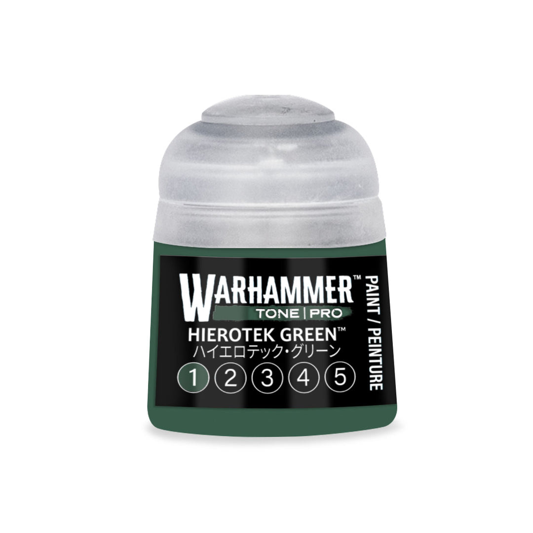 Warhammer Tone Pro: Hierotek Green 1 (12 ml) paint pot