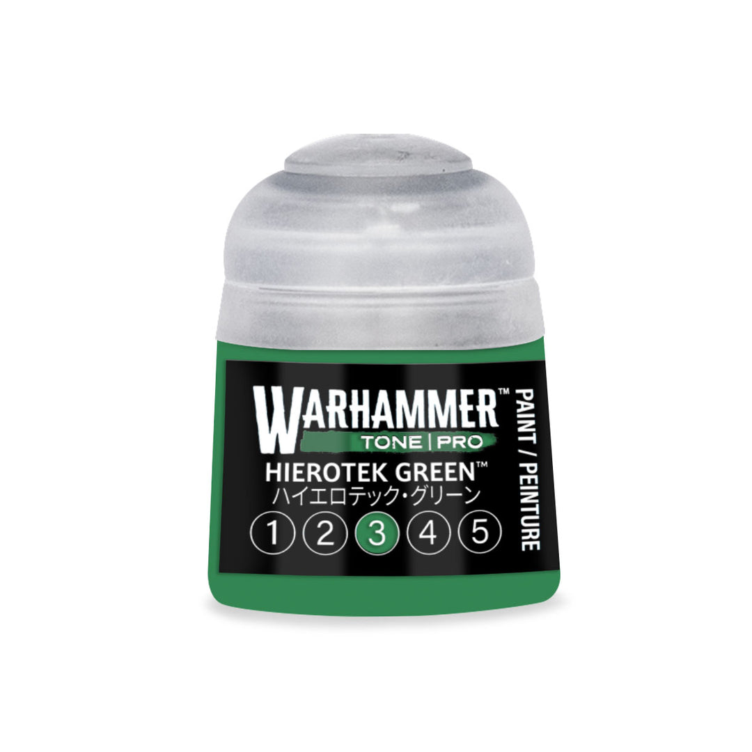 Warhammer Tone Pro: Hierotek Green 3 (12 ml) paint pot