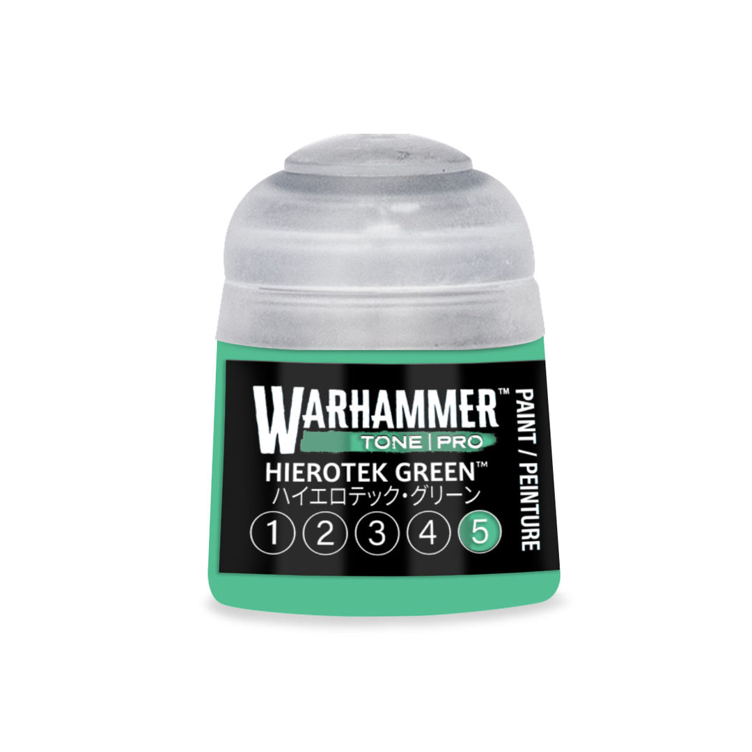 Warhammer Tone Pro: Hierotek Green 5 (12 ml) paint pot