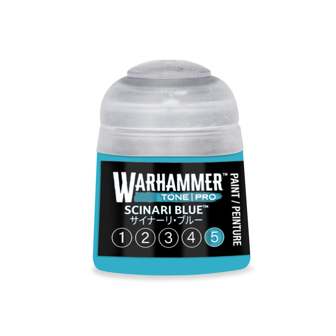 Warhammer Tone Pro: Scinari Blue 5 (12 ml) paint pot