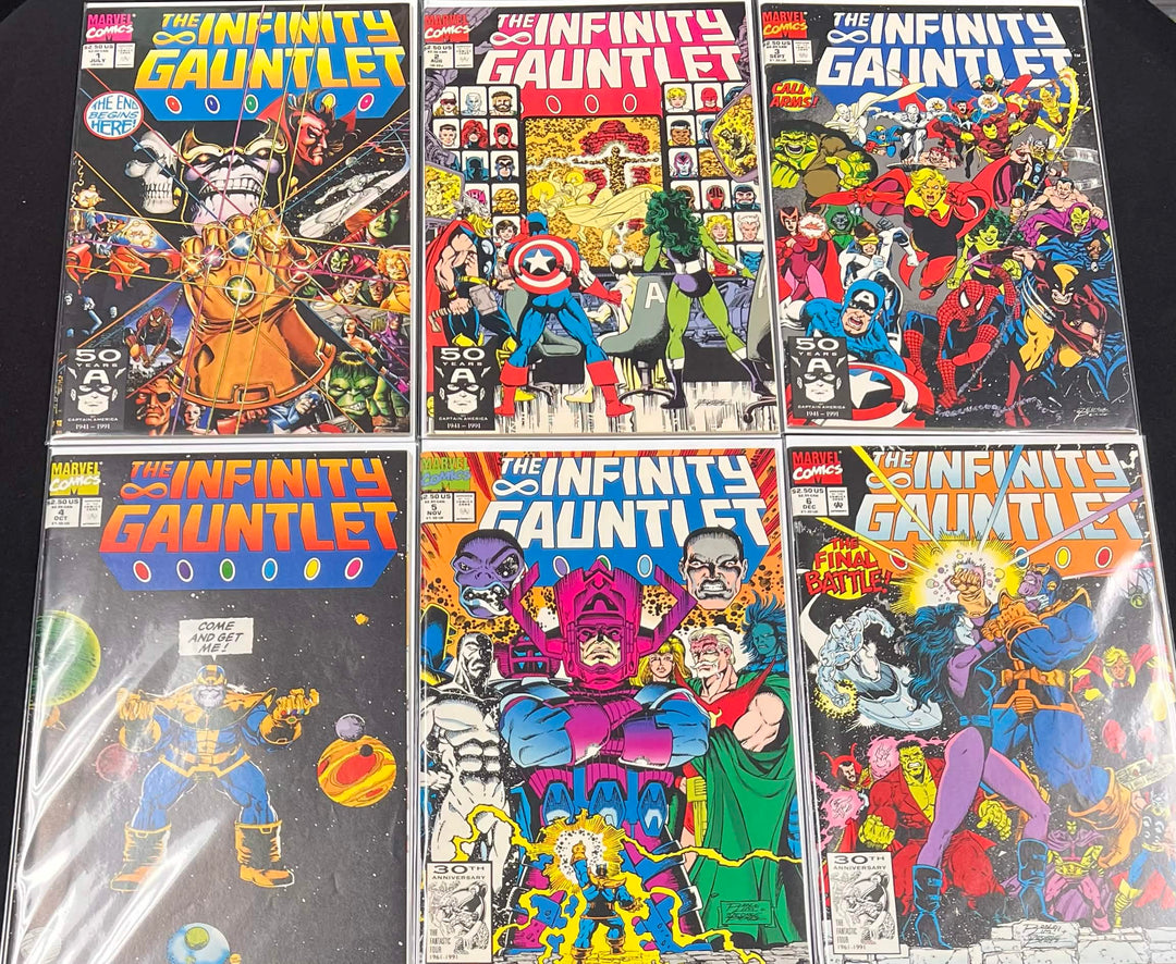 The Infinity Gauntlet (1991) First Print Cover A FULL SERIES