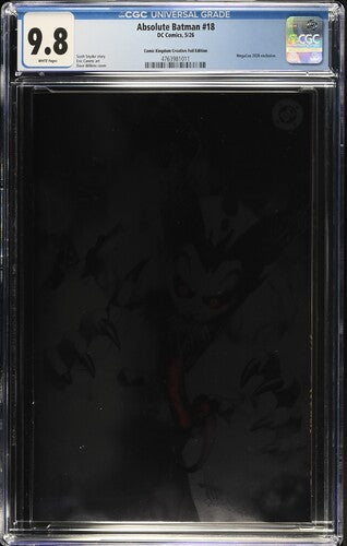 Absolute Batman #18 (2026) Dave Wilkins Foil Variant CGC 9.8