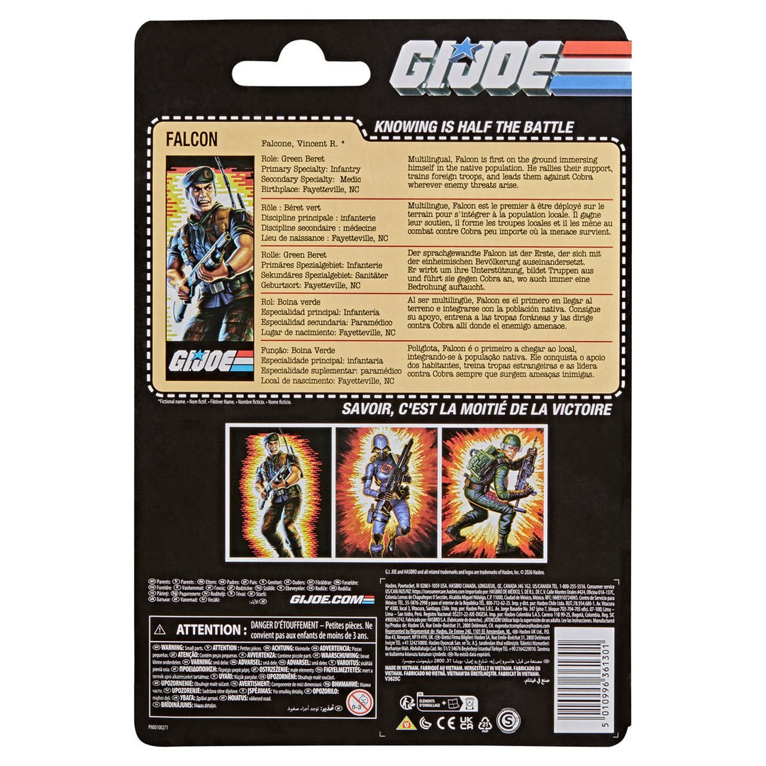 G.I. Joe Classified Series Retro Cardback Vincent R. Falcon Falcone 6-Inch Action Figure