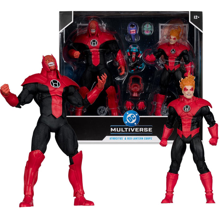 DC Multiverse Atrocitus Megafig and Red Lantern Corps Green Lantern 7-Inch Scale Action Figure 2-Pack