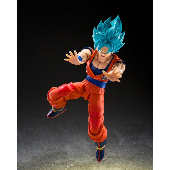 Dragon Ball Super Saiyan God Super Saiyan Son Goku Blue Power Transcending Limits S.H.Figuarts Action Figure