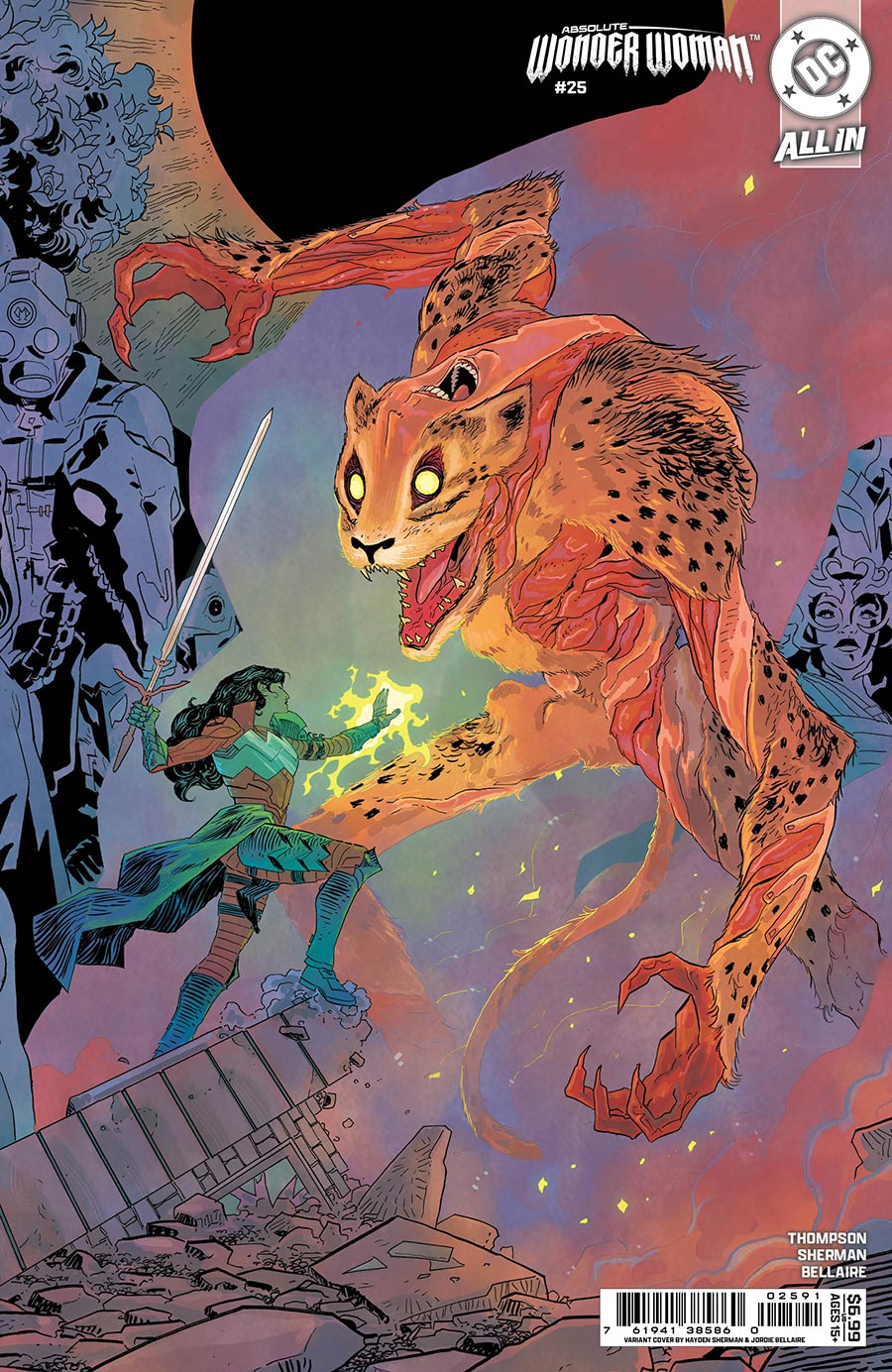 Absolute Wonder Woman #25 Cover Middle Connecting Variant by Hayden Sherman