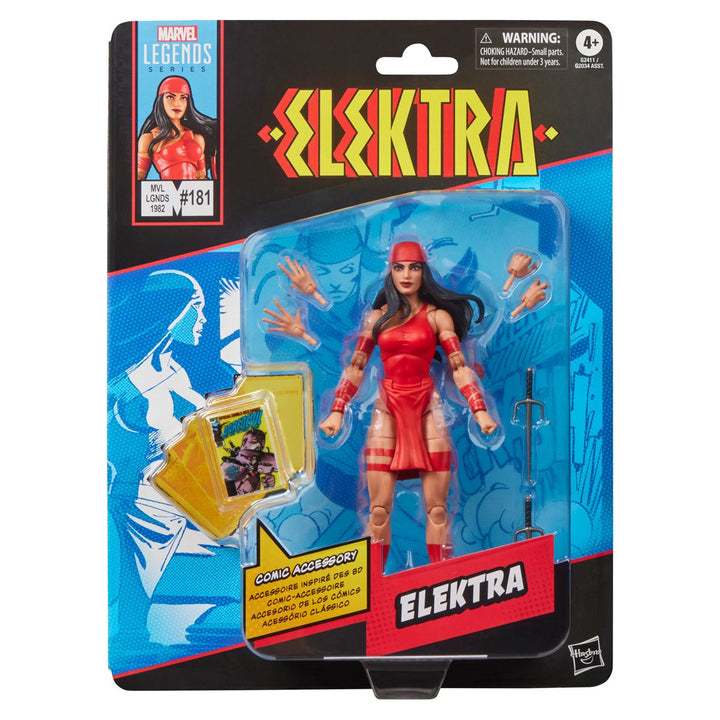 Marvel Legends Series Comics-Inspired Elektra 6-Inch Action Figure