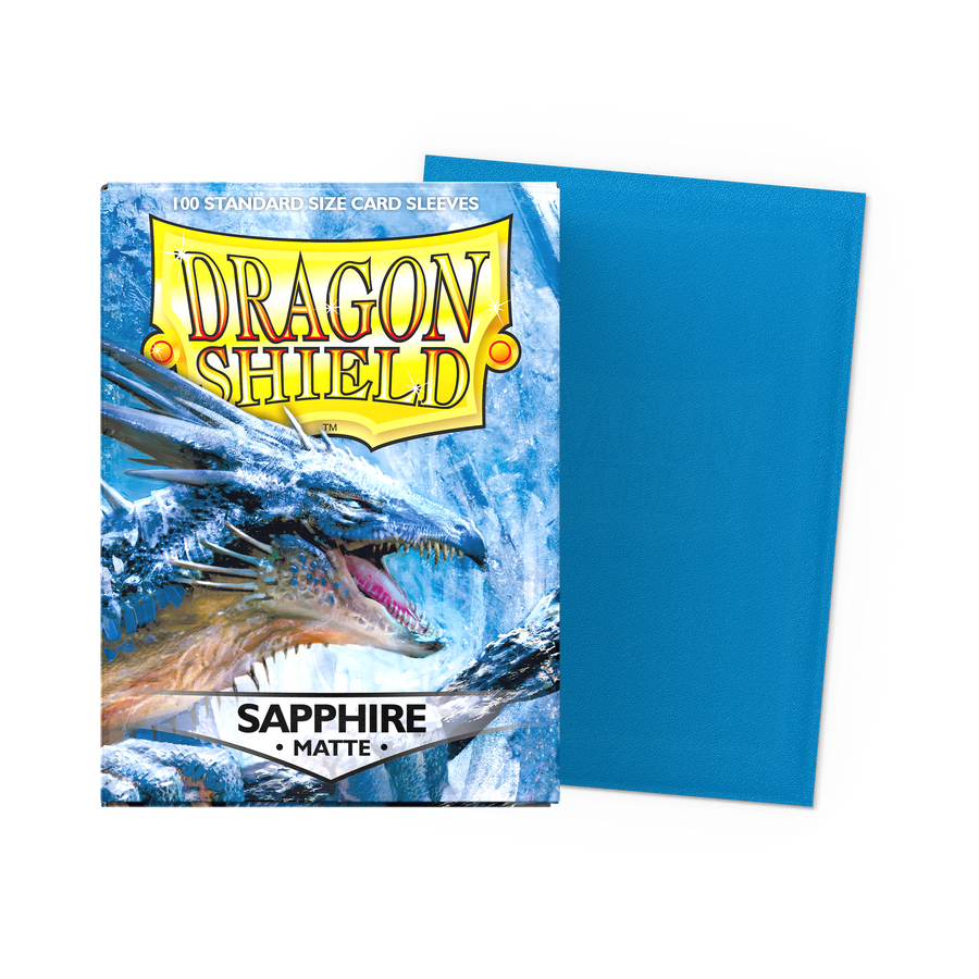 Dragon Shield - Sapphire - Matte Sleeves - Standard (100 Sleeves)
