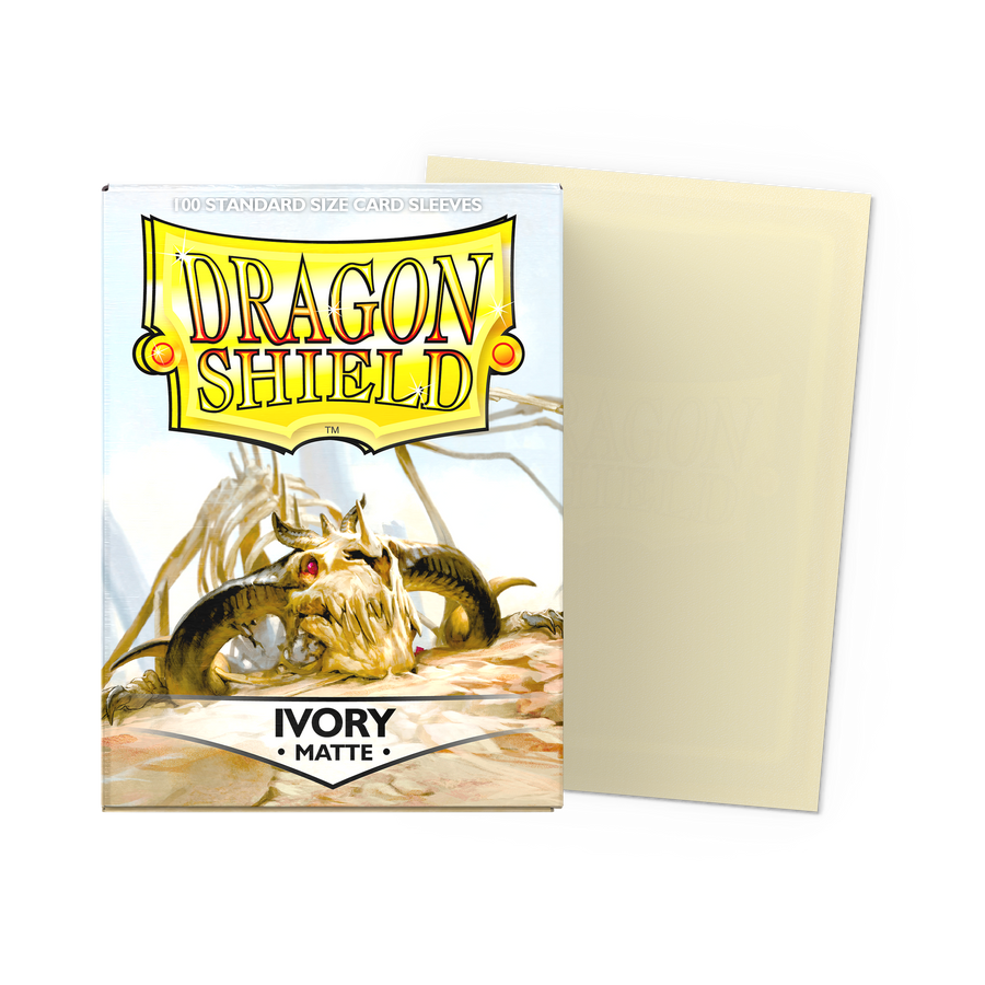 Dragon Shield - Ivory - Matte Sleeves - Standard (100 Sleeves)