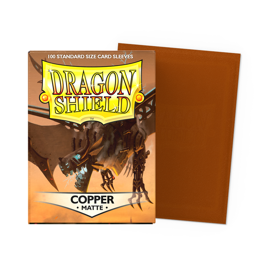 Dragon Shield - Copper - Matte Sleeves - Standard (100 Sleeves)