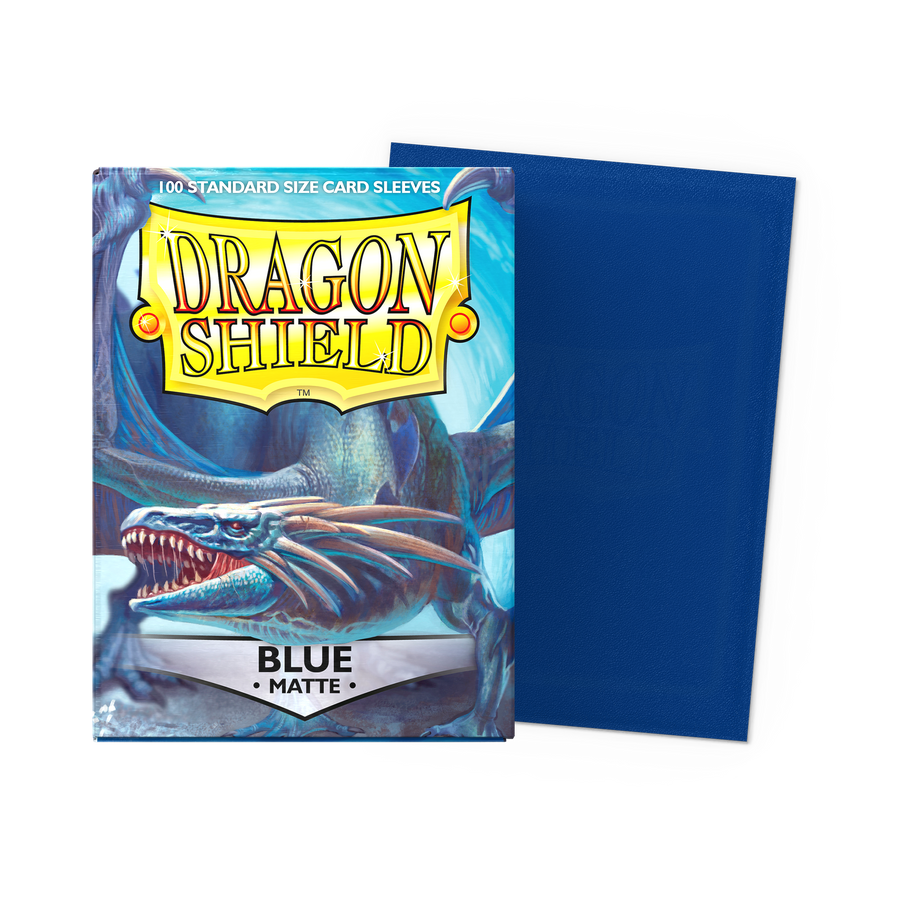 Dragon Shield - Blue - Matte Sleeves - Standard (100 Sleeves)