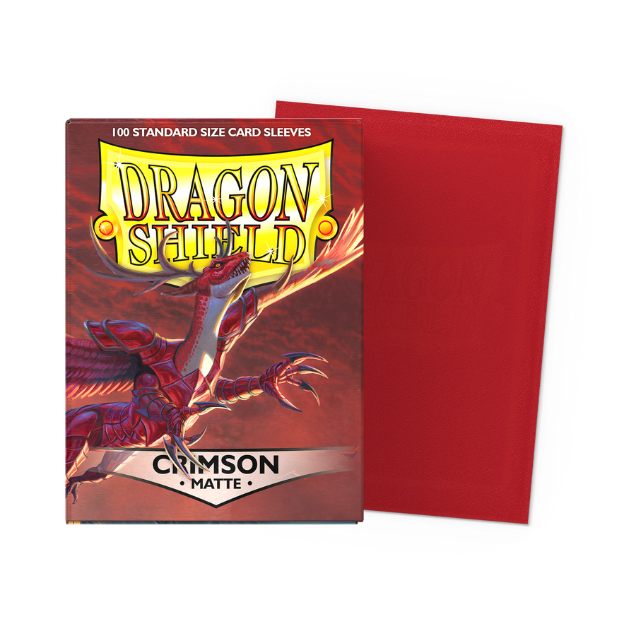 Dragon Shield - Crimson - Matte Sleeves - Standard (100 Sleeves)