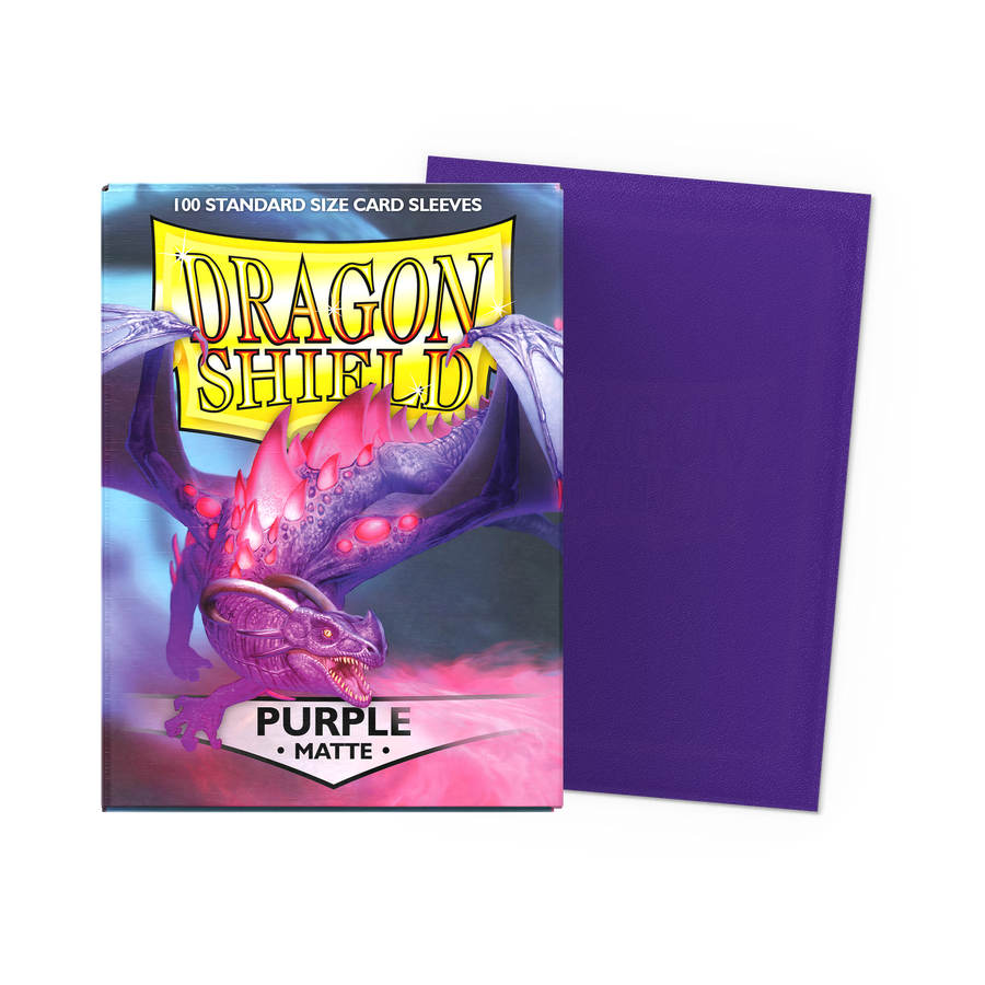 Dragon Shield - Purple - Matte Sleeves - Standard (100 Sleeves)