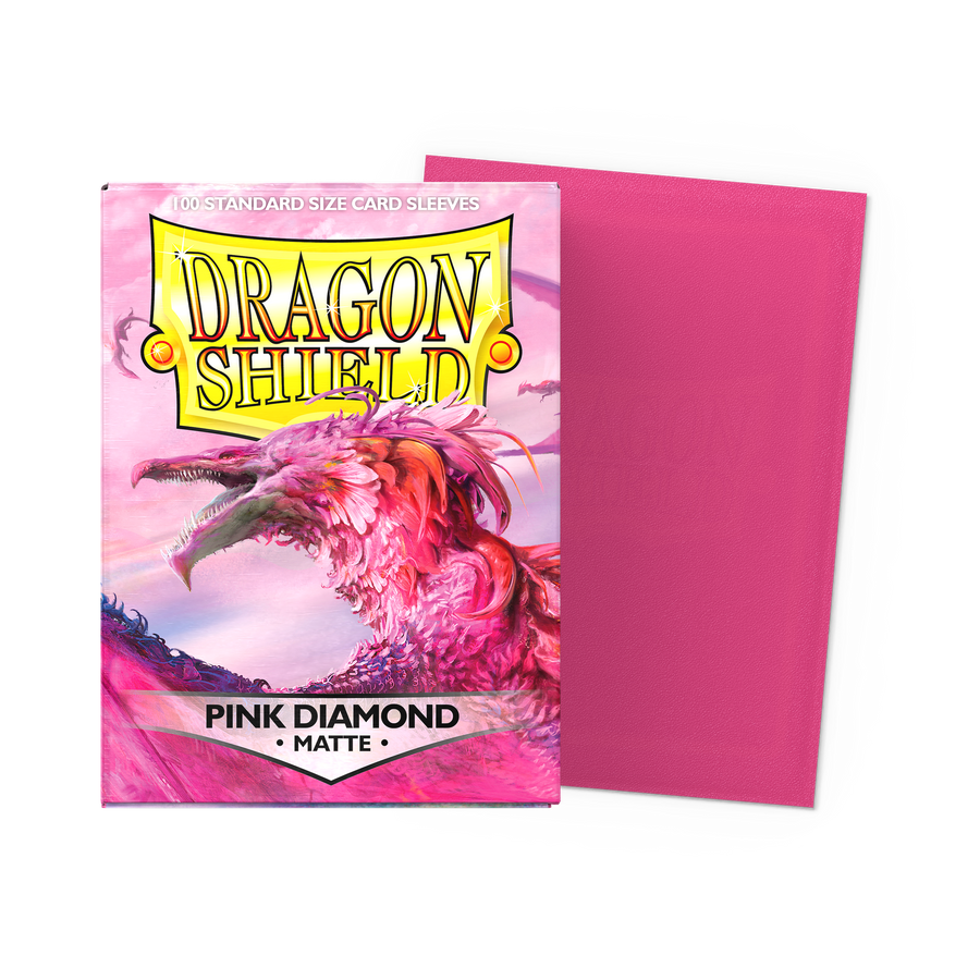 Dragon Shield - Pink Diamond - Matte Sleeves - Standard (100 Sleeves)