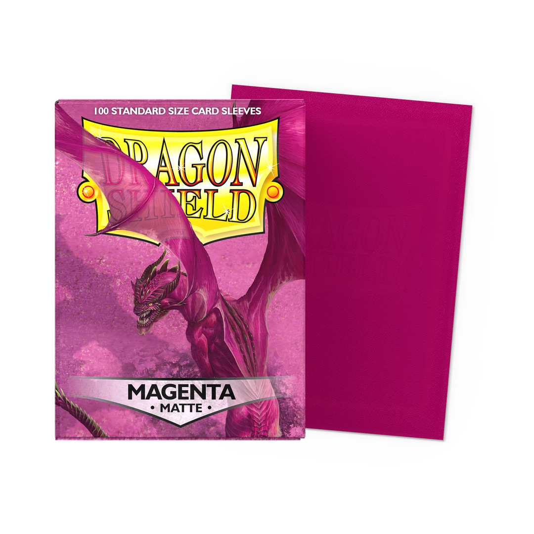 Dragon Shield - Magenta - Matte Sleeves - Standard (100 Sleeves)