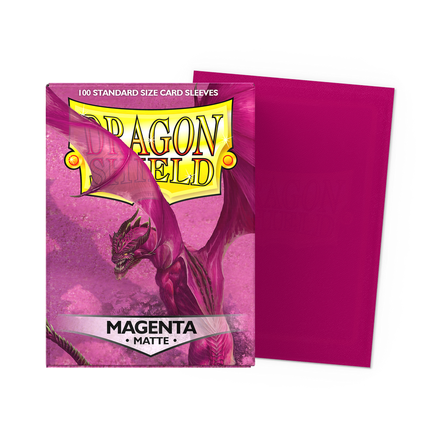 Dragon Shield - Magenta - Matte Sleeves - Standard (100 Sleeves)