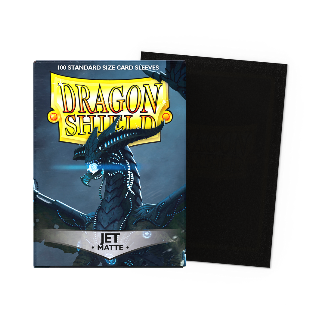Dragon Shield - Jet - Matte Sleeves - Standard (100 Sleeves)