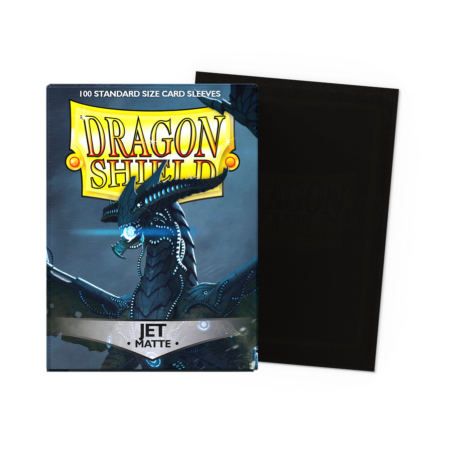 Dragon Shield - Jet - Matte Sleeves - Standard (100 Sleeves)