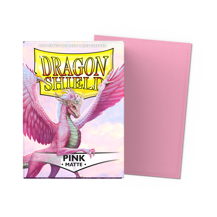 Dragon Shield - Pink - Matte Sleeves - Standard (100 Sleeves)
