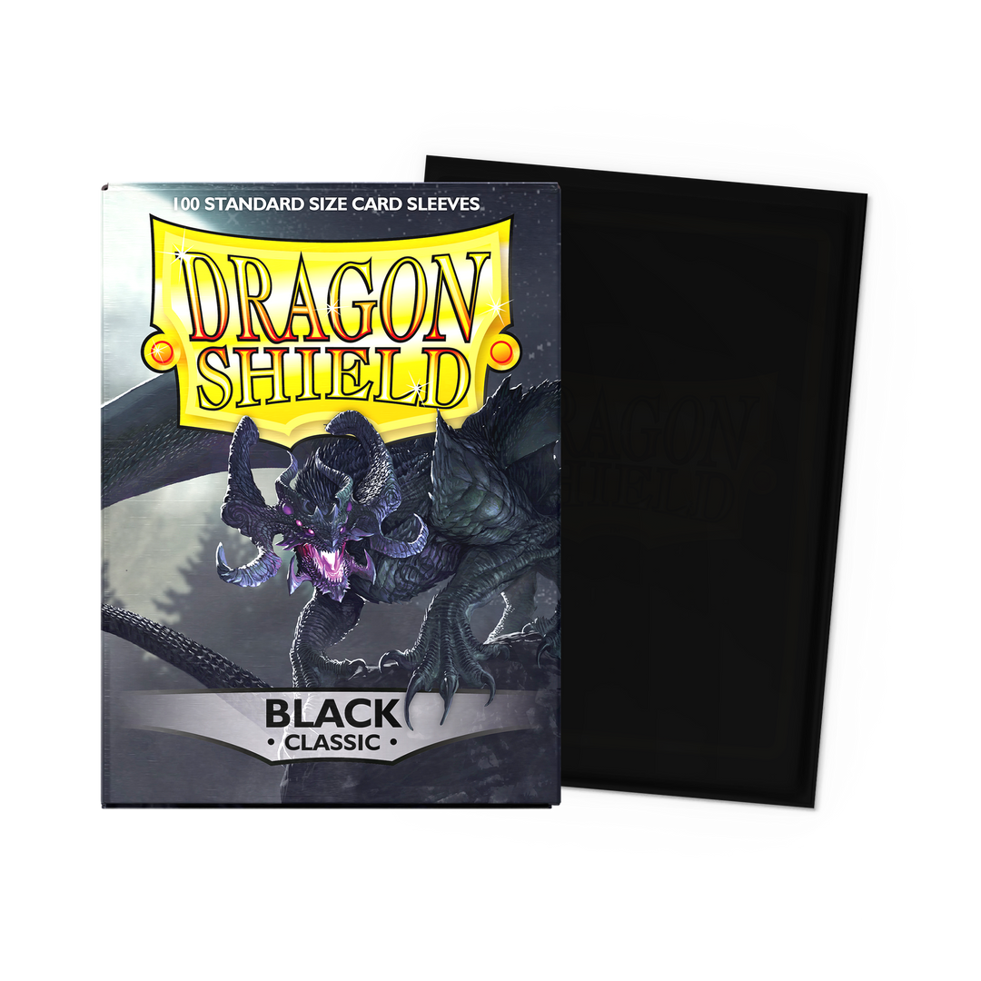 Dragon Shield - Black - Classic Sleeves - Standard (100 Sleeves)