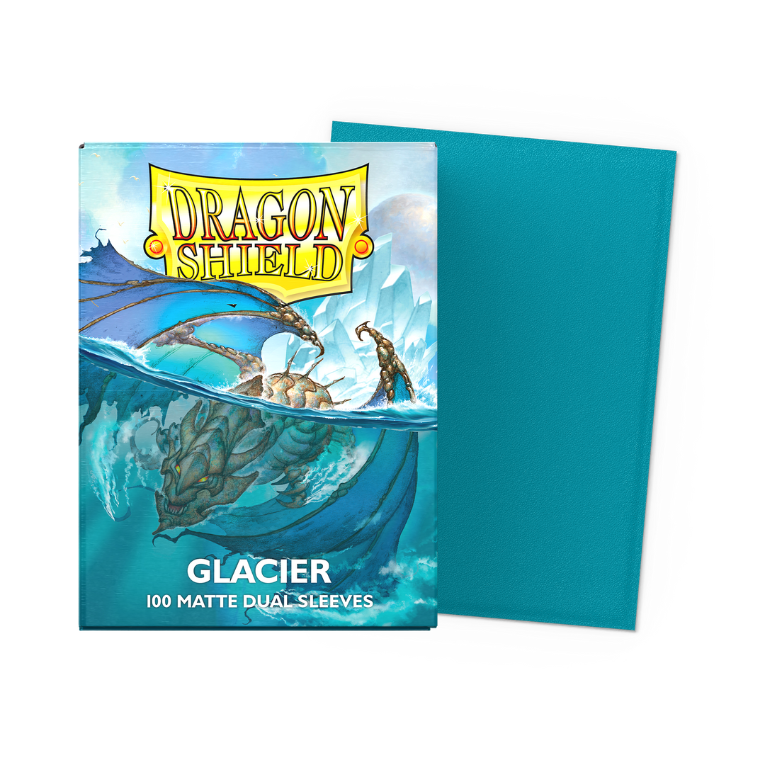 Dragon Shield - Glacier - Matte Dual Sleeves - Standard (100 Sleeves)
