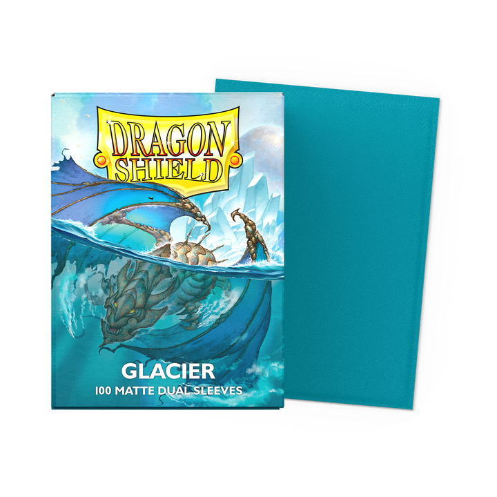 Dragon Shield - Glacier - Matte Dual Sleeves - Standard (100 Sleeves)