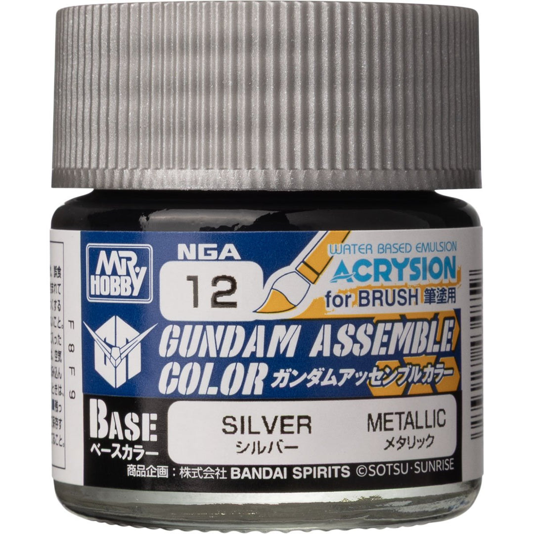 Gundam Assemble Color NGA12 Silver Paint