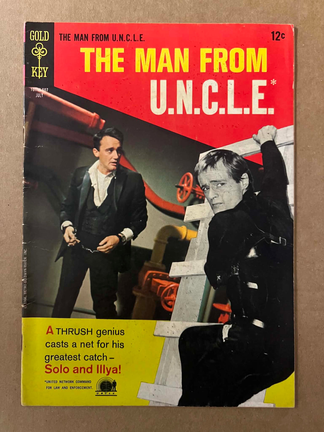 Gold Key Man From U.N.C.L.E. # 7 Silver Age July 1966