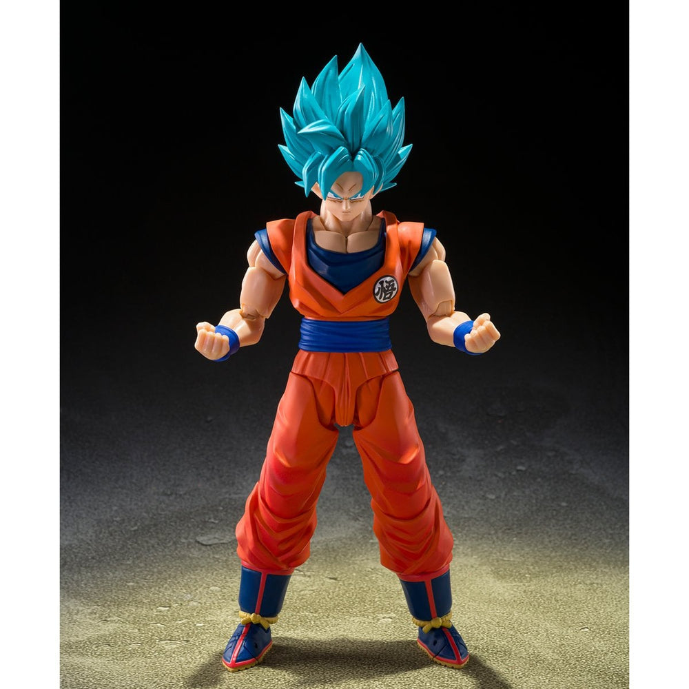 Dragon Ball Super Saiyan God Super Saiyan Son Goku Blue Power Transcending Limits S.H.Figuarts Action Figure