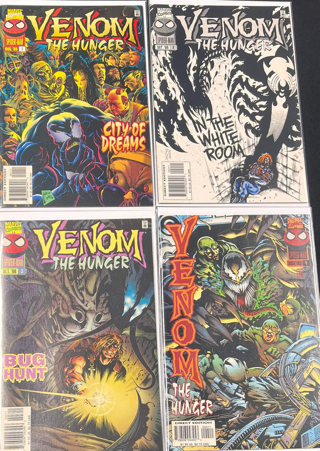 Venom: The Hunger (1996) First Print Cover A 1-4 FULL SERIES