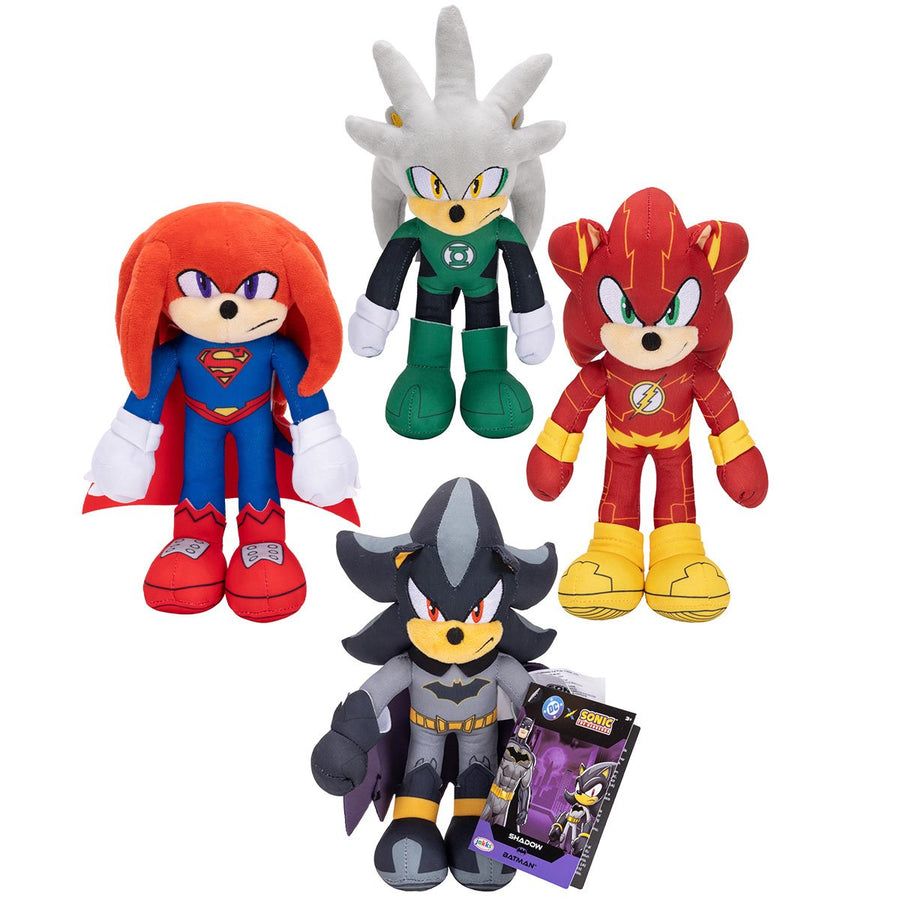 DC x Sonic the Hedgehog 9-Inch Silver Plush