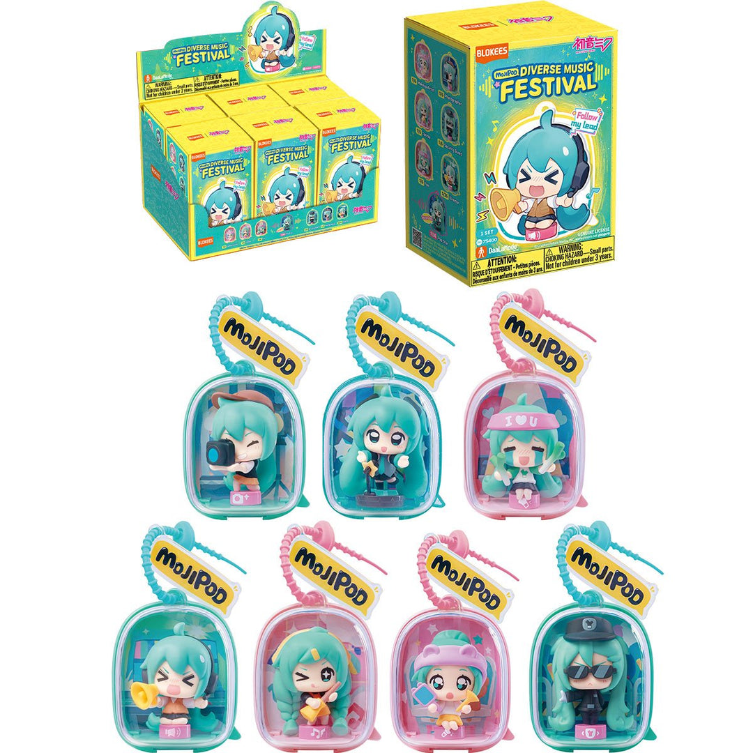 Vocaloid Hatsune Miku Diverse Music Festival Mojipod Model Kit Case of 6