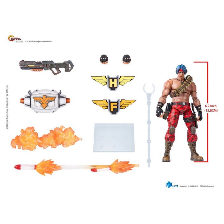 Contra: Operation Galuga Lance Bean Exquisite Basic 1:12 Action Figure