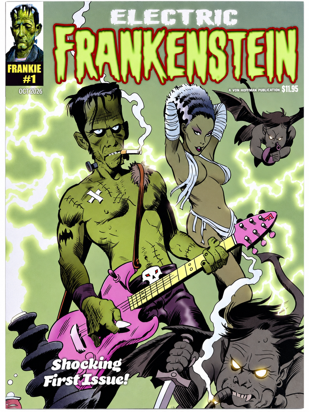 Electric Frankenstein #1 cover by Mike Hoffman
