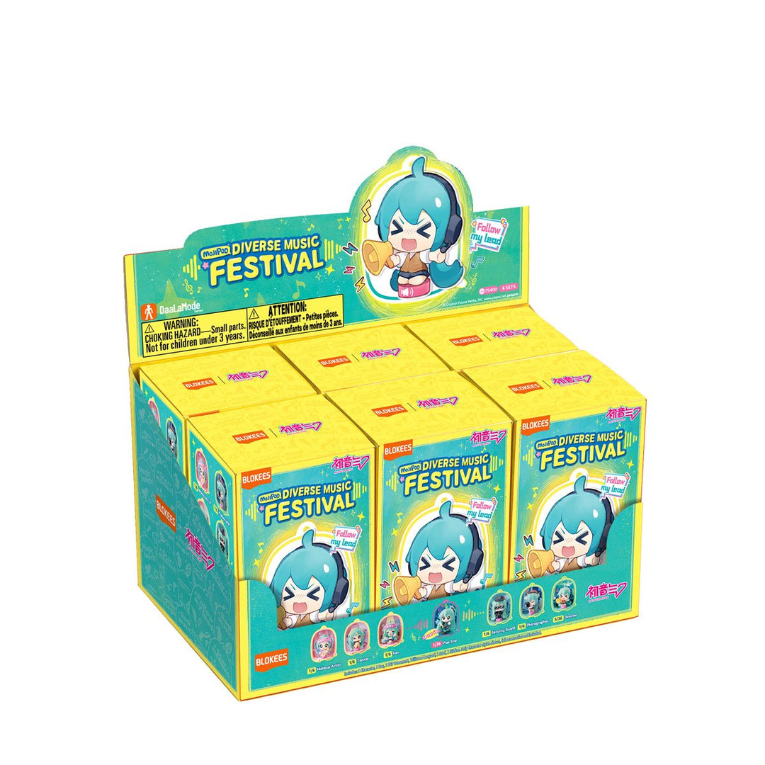 Vocaloid Hatsune Miku Diverse Music Festival Mojipod Model Kit Case of 6
