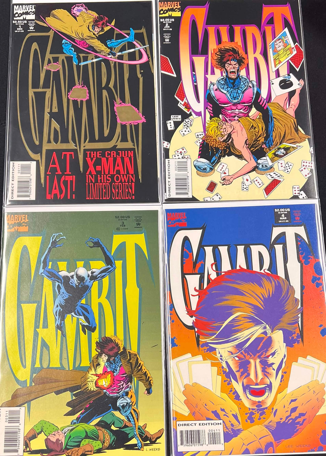 Gambit (1993) First Print FULL SERIES 1-4
