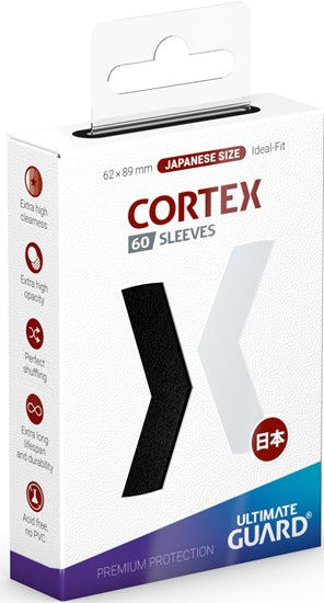 Cortex Japanese Size Sleeves 60ct - Black