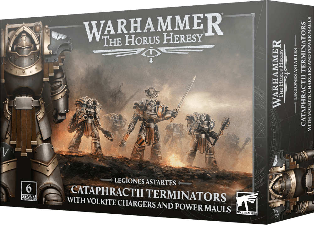 Horus Heresy Cataphractii Terminators with Volkite Chargers and Power Mauls