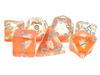 Old School 7 Piece DnD RPG Dice Set: Animal Kingdom - On Golden Swan