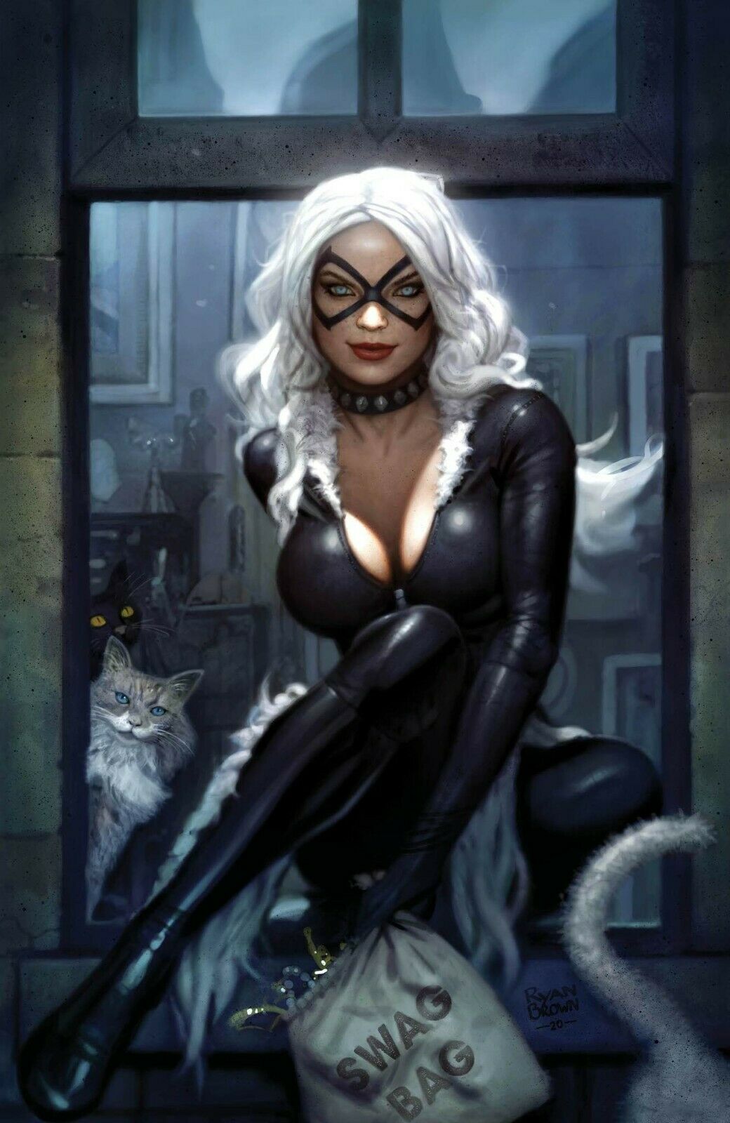 Black Cat #1 Ryan Brown Cover B Virgin Art Variant