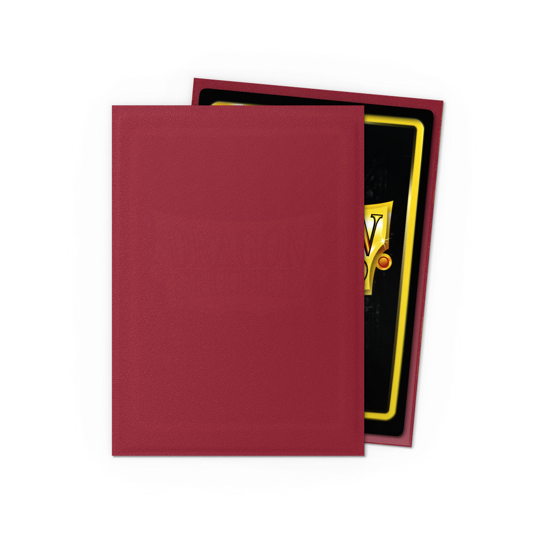Dragon Shield - Blood Red - Matte Sleeves - Standard (100 Sleeves)