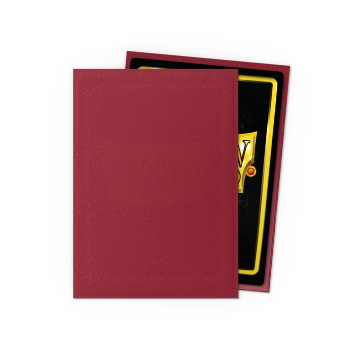 Dragon Shield - Blood Red - Matte Sleeves - Standard (100 Sleeves)