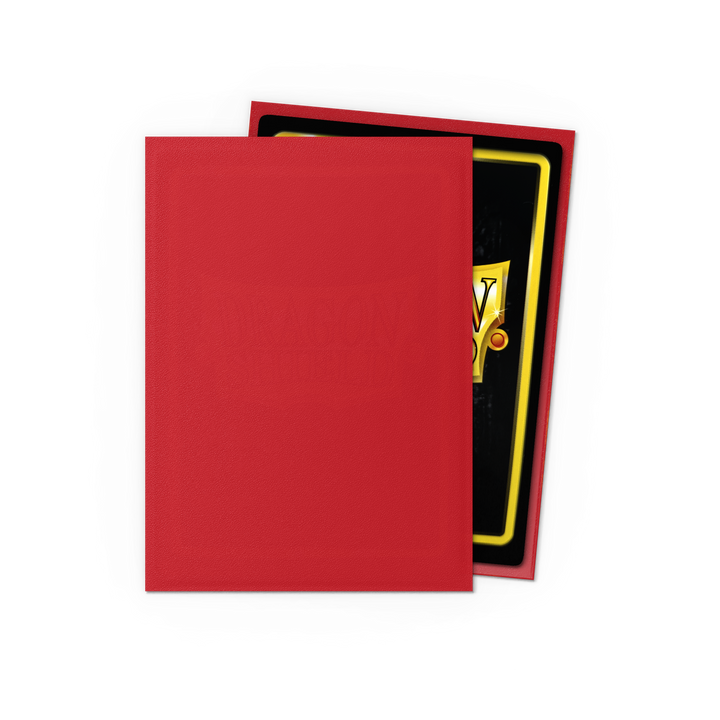 Dragon Shield - Ruby - Matte Sleeves - Standard (100 Sleeves)