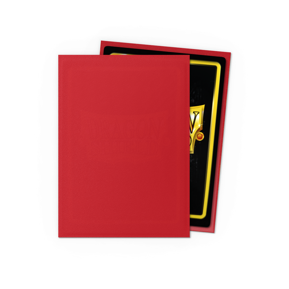 Dragon Shield - Crimson - Matte Sleeves - Standard (100 Sleeves)