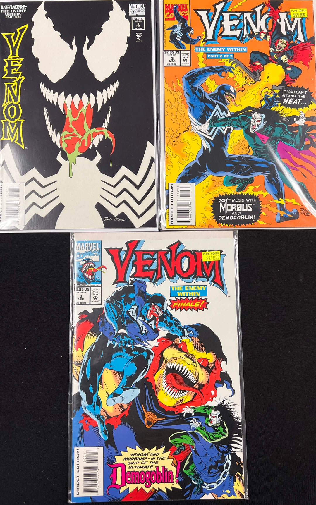 Venom: The Enemy Within (1994) First Print Cover A 1-3